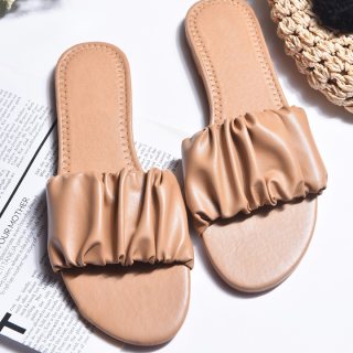 On trend nude ruffle flat at Rs.499